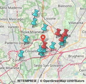 Mappa Via Fratelli Bandiera, 20835 Muggiò MB, Italia (3.04333)