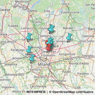 Mappa Via Fratelli Bandiera, 20835 Muggiò MB, Italia (8.38455)