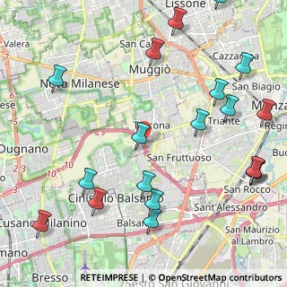 Mappa Via Fratelli Bandiera, 20835 Muggiò MB, Italia (2.79316)