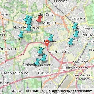 Mappa Via Fratelli Bandiera, 20835 Muggiò MB, Italia (2.01733)
