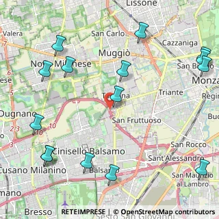 Mappa Via Fratelli Bandiera, 20835 Muggiò MB, Italia (2.908)