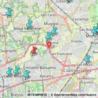 Mappa Via Fratelli Bandiera, 20835 Muggiò MB, Italia (3.26615)