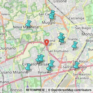 Mappa Via Fratelli Bandiera, 20835 Muggiò MB, Italia (2.24083)
