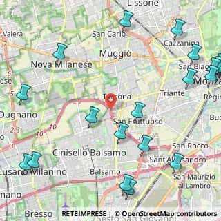 Mappa Via Fratelli Bandiera, 20835 Muggiò MB, Italia (3.2285)
