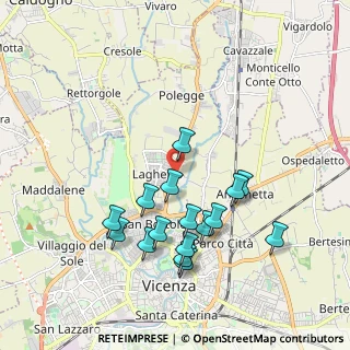 Mappa Via O. Da Pordenone, 36100 Vicenza VI, Italia (1.87813)