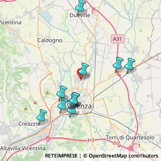 Mappa Via O. Da Pordenone, 36100 Vicenza VI, Italia (3.94545)