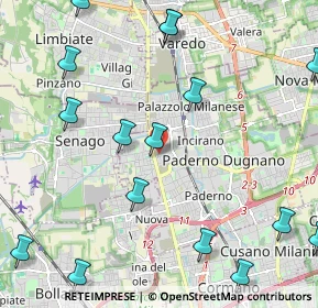 Mappa Via Comasina, 20037 Paderno Dugnano MI, Italia (2.93471)