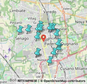 Mappa Via Tagliamento, 20037 Paderno Dugnano MI, Italia (1.362)