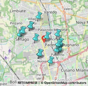Mappa Via Comasina, 20037 Paderno Dugnano MI, Italia (1.53294)