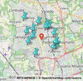 Mappa Via Tagliamento, 20037 Paderno Dugnano MI, Italia (1.37786)