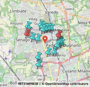 Mappa Via Tagliamento, 20037 Paderno Dugnano MI, Italia (1.282)