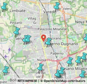 Mappa Via Tagliamento, 20037 Paderno Dugnano MI, Italia (3.17688)