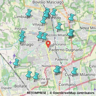 Mappa Via Comasina, 20037 Paderno Dugnano MI, Italia (2.489)