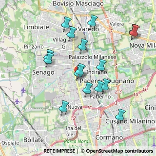 Mappa Via Tagliamento, 20037 Paderno Dugnano MI, Italia (1.9275)