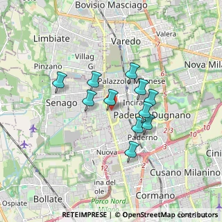 Mappa Via Comasina, 20037 Paderno Dugnano MI, Italia (1.31909)