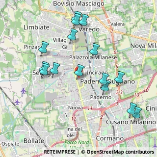 Mappa Via Tagliamento, 20037 Paderno Dugnano MI, Italia (2.12133)
