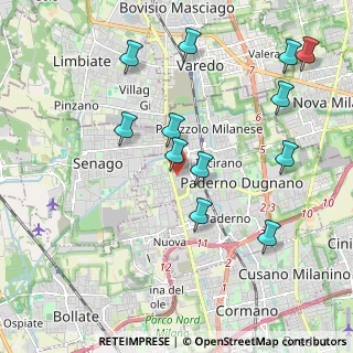 Mappa Via Tagliamento, 20037 Paderno Dugnano MI, Italia (2.135)