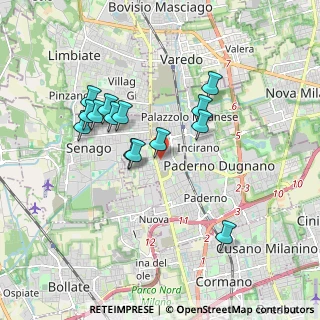 Mappa Via Comasina, 20037 Paderno Dugnano MI, Italia (1.615)