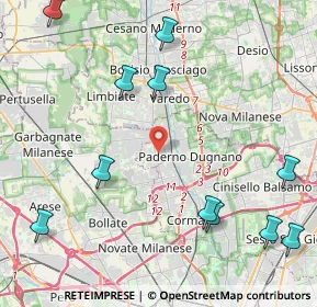 Mappa Via Tagliamento, 20037 Paderno Dugnano MI, Italia (5.46636)
