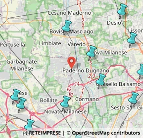 Mappa Via Tagliamento, 20037 Paderno Dugnano MI, Italia (6.64)