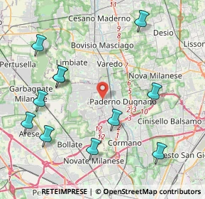 Mappa Via Tagliamento, 20037 Paderno Dugnano MI, Italia (4.85273)