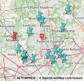 Mappa Via Comasina, 20037 Paderno Dugnano MI, Italia (4.49625)