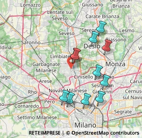 Mappa Via Tagliamento, 20037 Paderno Dugnano MI, Italia (6.88818)