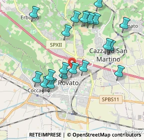 Mappa Via del Poggio, 25038 Rovato BS, Italia (2.0185)