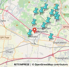 Mappa Via del Poggio, 25038 Rovato BS, Italia (4.08333)