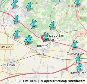 Mappa Via del Poggio, 25038 Rovato BS, Italia (5.06)