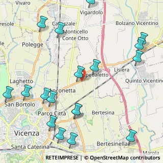 Mappa Via San Anti, 36100 Vicenza VI, Italia (2.82167)