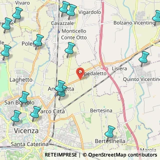 Mappa Via San Anti, 36100 Vicenza VI, Italia (3.376)