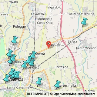 Mappa Via San Anti, 36100 Vicenza VI, Italia (3.60444)