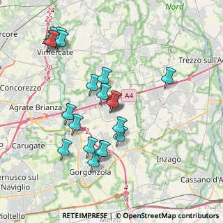 Mappa 20040 Cambiago MI, Italia (3.8585)