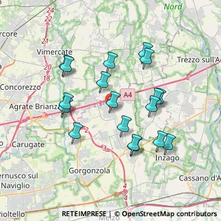 Mappa 20040 Cambiago MI, Italia (3.53278)