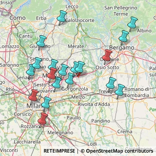 Mappa 20040 Cambiago MI, Italia (16.52105)