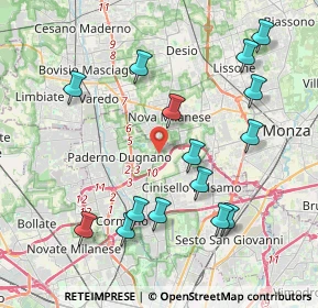 Mappa Via Baraggiole, 20037 Paderno Dugnano MI, Italia (4.30933)