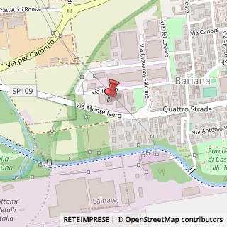 Mappa Via Monte Nero, 184, 20024 Garbagnate Milanese, Milano (Lombardia)