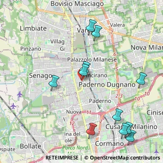 Mappa Via Pasubio, 20037 Paderno Dugnano MI, Italia (2.46909)
