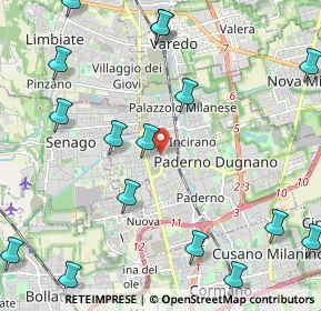 Mappa Via Pasubio, 20037 Paderno Dugnano MI, Italia (2.96647)