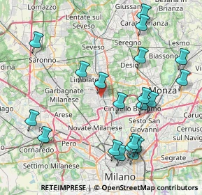 Mappa Via Pasubio, 20037 Paderno Dugnano MI, Italia (9.1875)