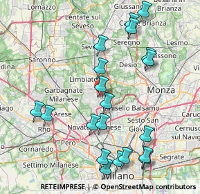 Mappa Via Pasubio, 20037 Paderno Dugnano MI, Italia (8.9395)