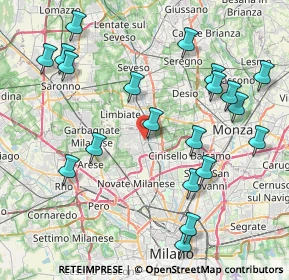 Mappa Via Pasubio, 20037 Paderno Dugnano MI, Italia (9.2615)