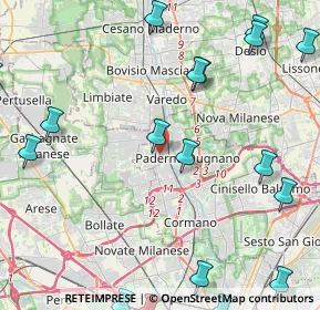 Mappa Via Pasubio, 20037 Paderno Dugnano MI, Italia (6.3835)