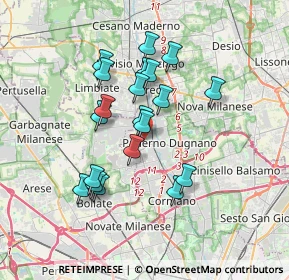 Mappa Via Pasubio, 20037 Paderno Dugnano MI, Italia (3.0505)
