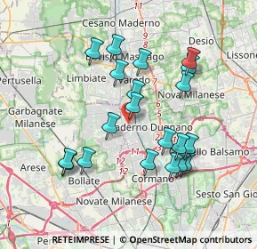 Mappa Via Pasubio, 20037 Paderno Dugnano MI, Italia (3.483)