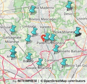 Mappa Via Pasubio, 20037 Paderno Dugnano MI, Italia (4.75889)