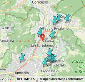 Mappa Via Federico Palazzoli, 25128 Brescia BS, Italia (1.91)