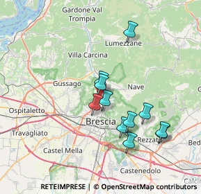 Mappa Via Federico Palazzoli, 25128 Brescia BS, Italia (6.42727)