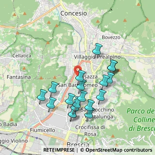 Mappa Via Federico Palazzoli, 25128 Brescia BS, Italia (1.858)
